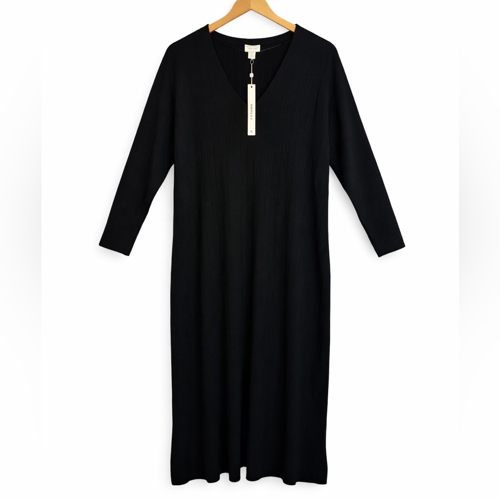 Caslon Black Long Sleeve Dress